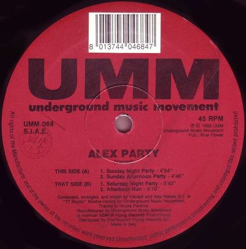 Cover Alex Party Schallplatten Ankauf