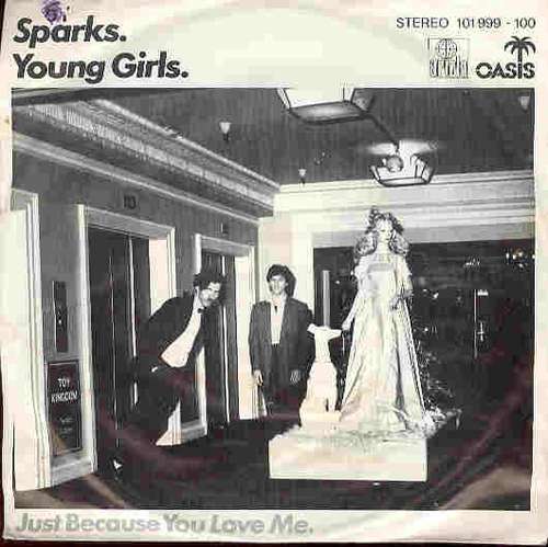 Cover Sparks - Young Girls  (7, Single) Schallplatten Ankauf
