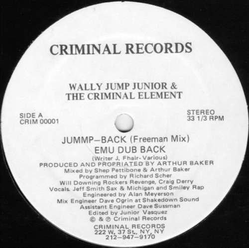 Cover Wally Jump Junior & The Criminal Element* - Jummp-Back (12) Schallplatten Ankauf