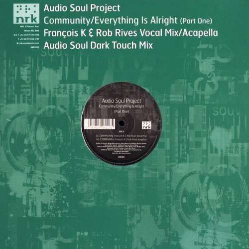 Cover Audio Soul Project - Community / Everything Is Alright (Part One) (12) Schallplatten Ankauf