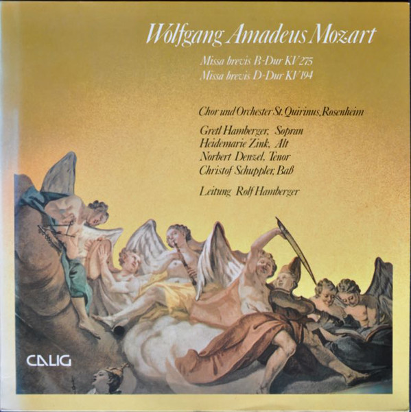 Cover Wolfgang Amadeus Mozart - Missa Brevis B-Dur KV 275, D-Dur KV 194 (LP) Schallplatten Ankauf