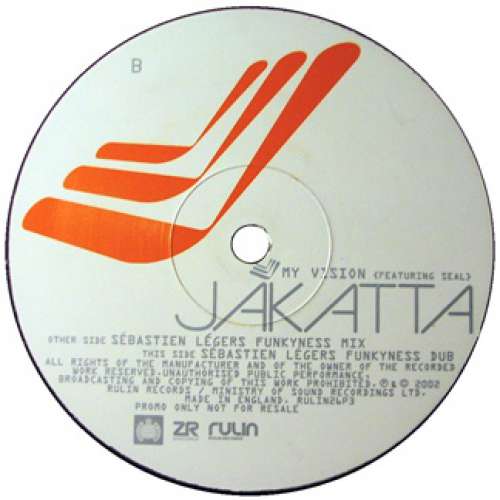 Cover Jakatta Featuring Seal - My Vision (Sébastien Léger Remixes) (12, Promo) Schallplatten Ankauf