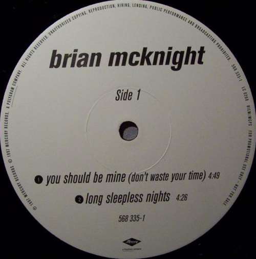 Cover Brian McKnight - You Should Be Mine (Don't Waste Your Time) (12, EP, Promo) Schallplatten Ankauf
