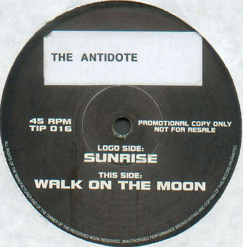 Cover The Antidote - Sunrise / Walk On The Moon (12, Promo) Schallplatten Ankauf