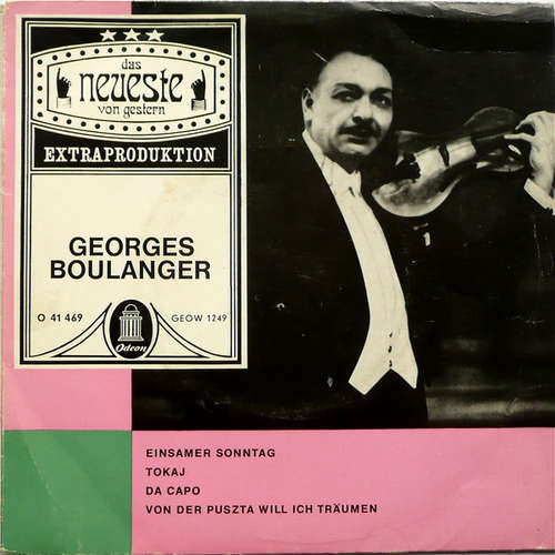 Cover Georges Boulanger - Das Neueste Von Gestern (7, EP) Schallplatten Ankauf
