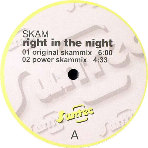 Cover Skam (3) - Right In The Night (12) Schallplatten Ankauf