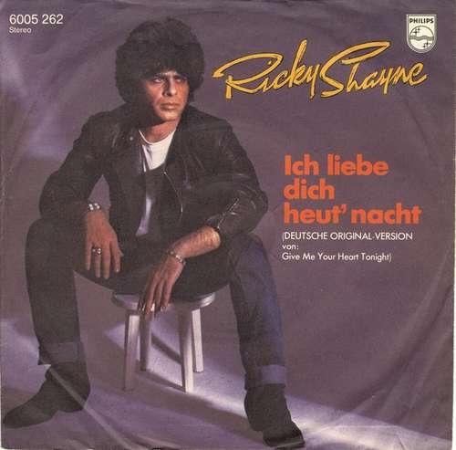 Cover Ricky Shayne - Ich Liebe Dich Heut' Nacht (7, Single) Schallplatten Ankauf