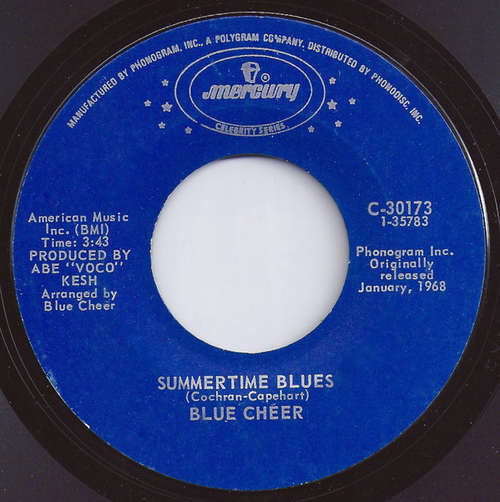 Cover Blue Cheer / Blues Magoos - Summertime Blues / (We Ain't Got) Nothin' Yet (7, RE) Schallplatten Ankauf