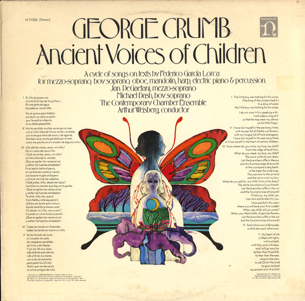 Cover George Crumb - Ancient Voices Of Children (LP, RE) Schallplatten Ankauf