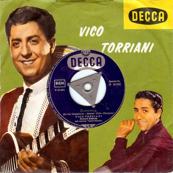 Cover Vico Torriani - Romantica / Straße meiner Lieder (7, Single, Mono) Schallplatten Ankauf