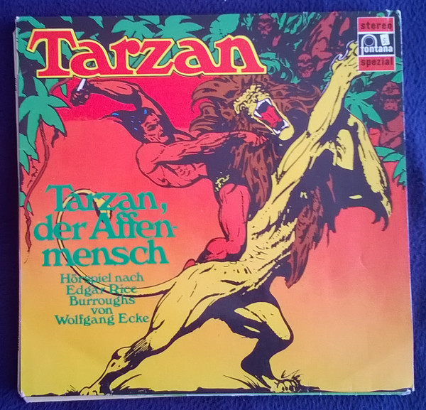 Cover Edgar Rice Burroughs - Tarzan, Der Affenmensch (LP) Schallplatten Ankauf