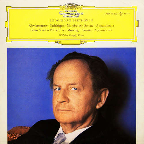 Cover Ludwig van Beethoven - Wilhelm Kempff - Klaviersonaten Pathétique · Mondschein-Sonate · Appassionata (LP, Mono) Schallplatten Ankauf