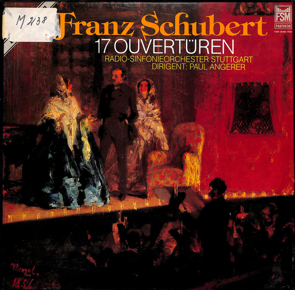 Cover Franz Schubert, Radio-Sinfonieorchester Stuttgart, Paul Angerer - 17 Ouvertüren (Box + 3xLP) Schallplatten Ankauf
