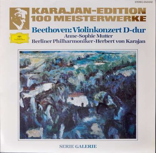 Cover Ludwig van Beethoven – Anne-Sophie Mutter, Berliner Philharmoniker, Herbert von Karajan - Violinkonzert D-dur (LP) Schallplatten Ankauf