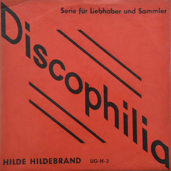 Cover Hilde Hildebrand - Hilde Hildebrand (LP) Schallplatten Ankauf