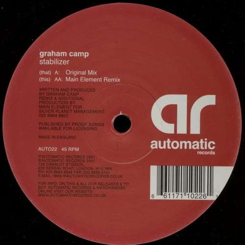Bild Graham Camp - Stabilizer (12) Schallplatten Ankauf