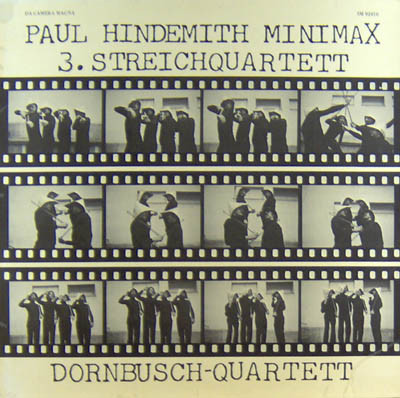 Cover Paul Hindemith, Dornbusch-Quartett - Minimax / 3. Streichquartett (LP) Schallplatten Ankauf
