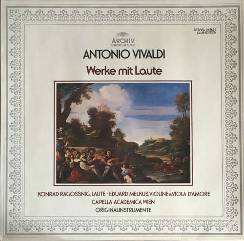 Cover Antonio Vivaldi, Konrad Ragossnig, Eduard Melkus, Capella Academica Wien - Werke Mit Laute (LP, Club) Schallplatten Ankauf