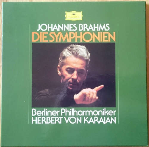 Cover Johannes Brahms - Berliner Philharmoniker, Herbert von Karajan - Die Symphonien (4xLP + Box) Schallplatten Ankauf