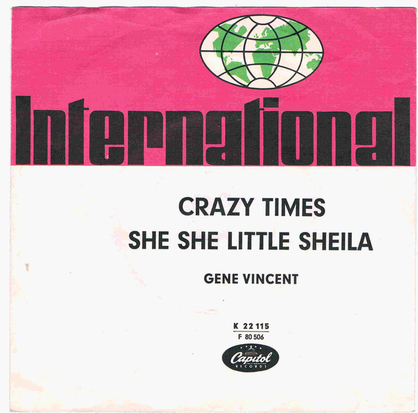 Cover Gene Vincent - She She Little Sheila / Crazy Times (7, Single) Schallplatten Ankauf
