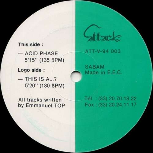 Cover Emmanuel Top - This Is A...? / Acid Phase (12) Schallplatten Ankauf