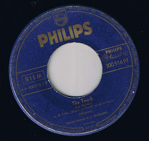 Cover Harry James And His Orchestra - The Touch (Le Grisbi) / I Need You Now (7, Single) Schallplatten Ankauf
