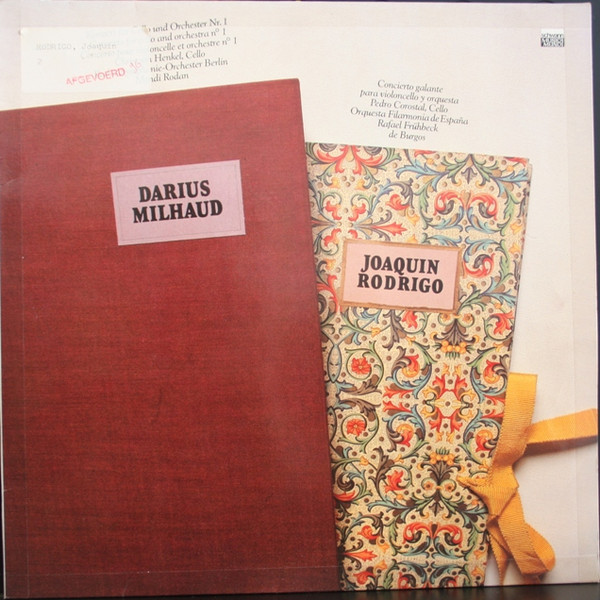 Cover Darius Milhaud / Joaquín Rodrigo - Cellokonzerte, Milhaud / Rodrigo (LP, Album) Schallplatten Ankauf
