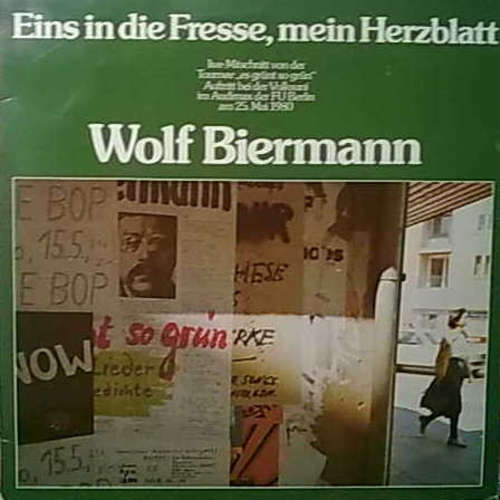 Cover Wolf Biermann - Eins In Die Fresse, Mein Herzblatt (2xLP, Album, Gat) Schallplatten Ankauf