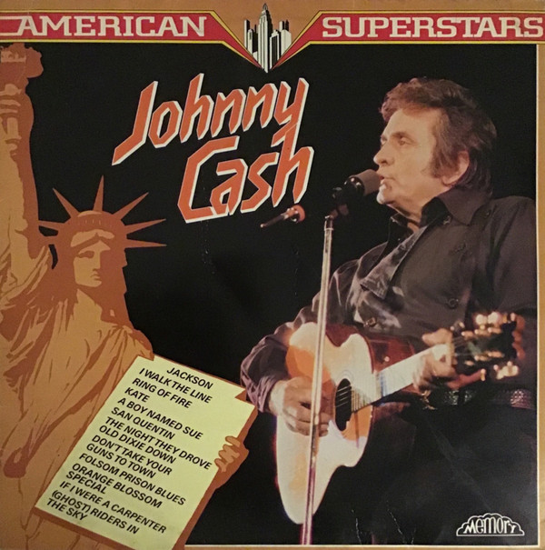 Cover Johnny Cash - American Superstars (LP, Comp) Schallplatten Ankauf