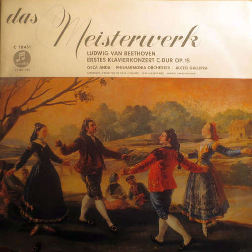 Bild Ludwig Van Beethoven, Geza Anda*, Philharmonia Orchester*, Alceo Galliera - Erstes Klavierkonzert C-Dur Op. 15 (10, Mono) Schallplatten Ankauf