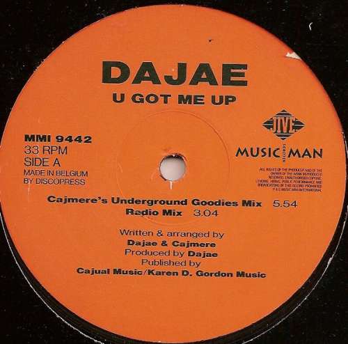 Cover Dajaé - U Got Me Up (12) Schallplatten Ankauf