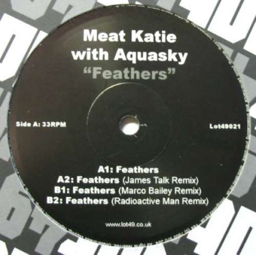 Cover Meat Katie With Aquasky - Feathers (12) Schallplatten Ankauf