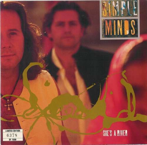 Cover Simple Minds - She's A River (7, Ltd, Num) Schallplatten Ankauf