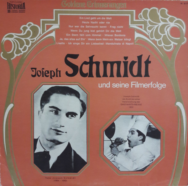 Cover Joseph Schmidt - Joseph Schmidt Und Seine Filmerfolge (LP, Comp, Mono) Schallplatten Ankauf