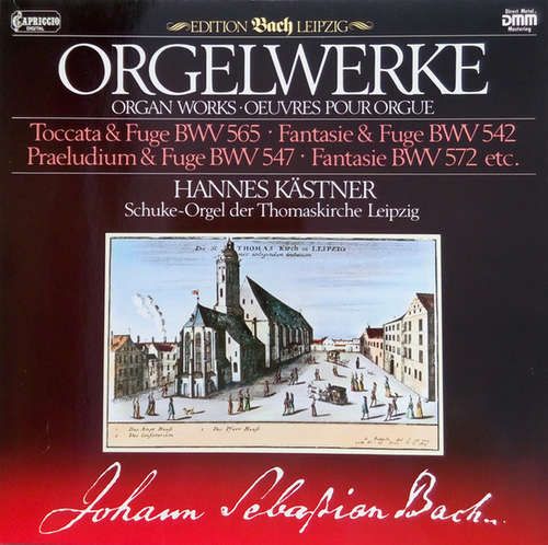 Cover Hannes Kästner - Orgelwerke, Toccata & Fuge BWV 565, Fantasie & Fuge BWv 542, Praeludium & Fuge BWv 547, Fantasie BWV 572 etc. (LP) Schallplatten Ankauf