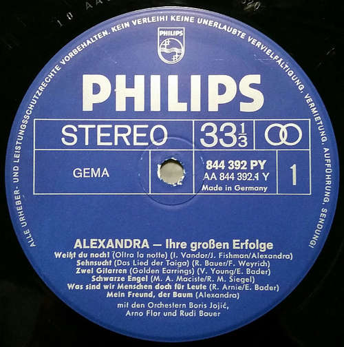 Cover Alexandra (7) - Ihre Grossen Erfolge (LP, Comp) Schallplatten Ankauf