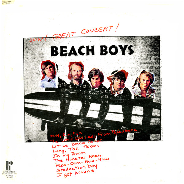 Cover The Beach Boys - Wow! Great Concert! (LP, Album, RE) Schallplatten Ankauf