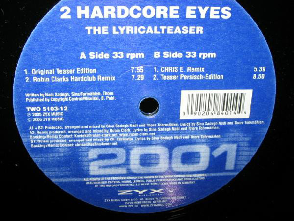Cover The Lyricalteaser - 2 Hardcore Eyes (12) Schallplatten Ankauf