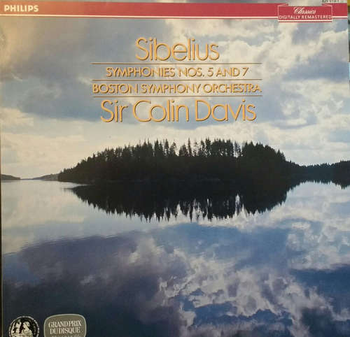 Cover Sibelius*, Boston Symphony Orchestra, Sir Colin Davis - Symphonies Nos 5 And 7 (LP, RM) Schallplatten Ankauf
