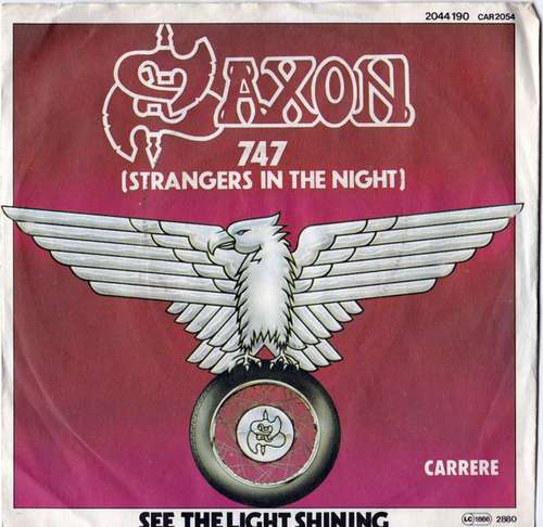 Cover Saxon - 747 (Strangers In The Night) (7, Single) Schallplatten Ankauf
