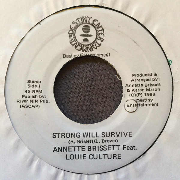 Bild Annette Brissett Feat, Louie Culture - Strong Will Survive (7) Schallplatten Ankauf