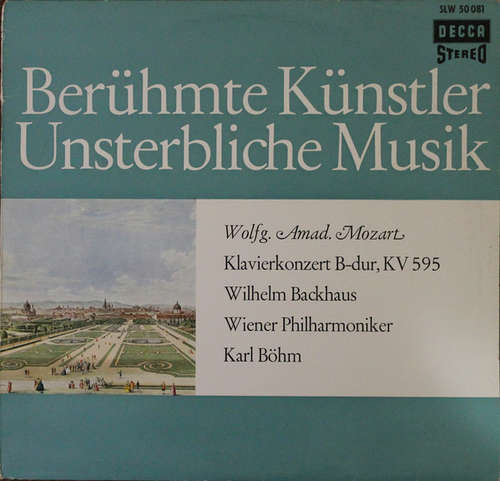 Cover Wolfg. Amad. Mozart* / Wilhelm Backhaus, Wiener Philharmoniker, Karl Böhm - Klavierkonzert B-dur, KV 595 (10) Schallplatten Ankauf
