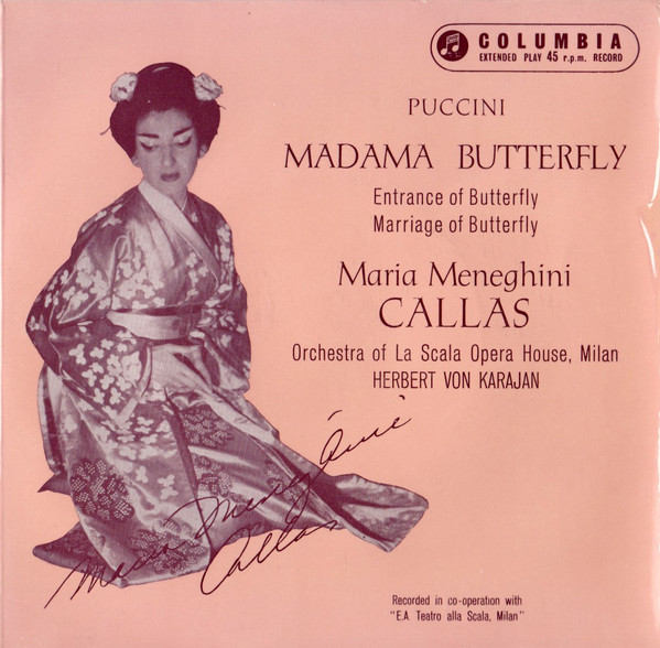 Cover Puccini*, Maria Meneghini Callas*, Orchestra Of La Scala Opera House, Milan*, Herbert von Karajan - Madama Butterfly (7, EP) Schallplatten Ankauf
