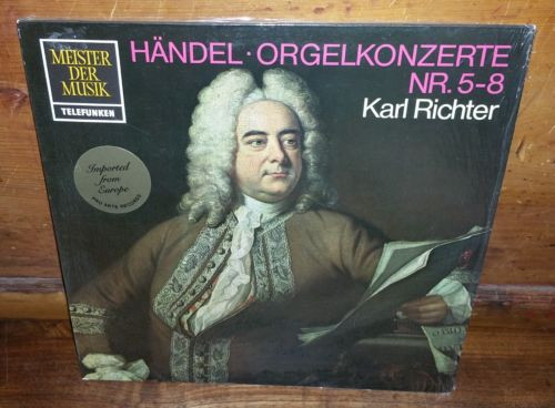 Cover Georg Friedrich Händel, Karl Richter - Orgelkonzerte Nr. 5-8 (LP) Schallplatten Ankauf