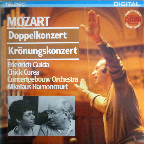 Cover Mozart* / Friedrich Gulda, Chick Corea · Concertgebouw Orchestra*, Nikolaus Harnoncourt - Doppelkonzert / Krönungskonzert (LP) Schallplatten Ankauf
