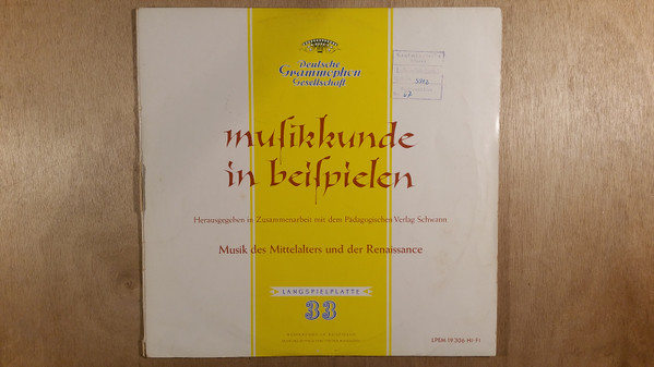 Bild Various - Musik Des Mittelalters Und Der Renaissance (LP, Comp) Schallplatten Ankauf