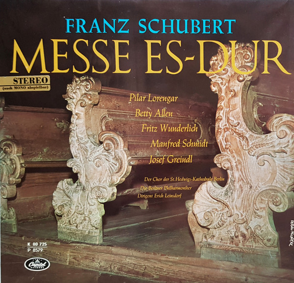 Cover Franz Schubert – Erich Leinsdorf, Berliner Philharmoniker, Chor Der St. Hedwigs-Kathedrale Berlin - Messe Nr. 6 Es-Dur (LP, Album) Schallplatten Ankauf