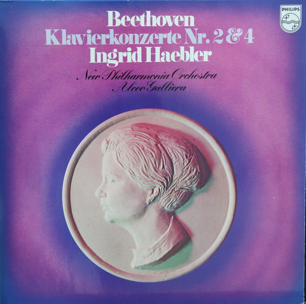 Cover Ingrid Haebler, Beethoven* - Alceo Galliera conducts the New Philharmonia Orchestra - Klavierkonzerte Nr. 2 & 4 (LP, Album) Schallplatten Ankauf