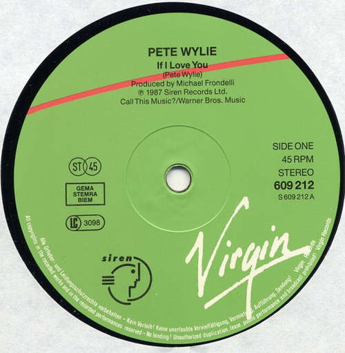 Cover Pete Wylie - If I Love You (12, Single) Schallplatten Ankauf