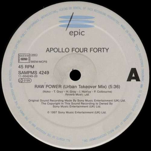 Cover Apollo Four Forty* - Raw Power (2x12, Promo) Schallplatten Ankauf